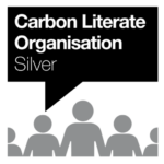 Silver Carbon Literate Logo